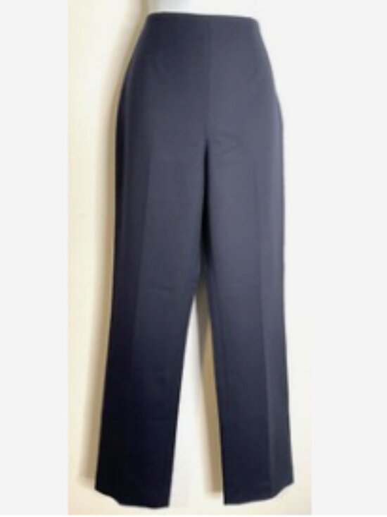 Ralph Lauren Black Label Pants - Ralph Lauren Black Label Navy, Wool Blend Wide Leg Trousers | Size 2